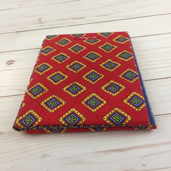 Vera Bradley Villa Red Bifold Picture Frame Two 4" x 6" Photos Retired New - Picture 8 of 9